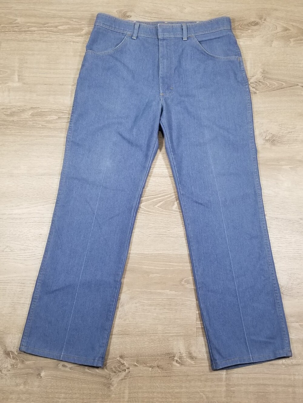Vintage 90s Wrangler Jeans Mens 36x30 Blue Light Wash Regular Fit 85498LB